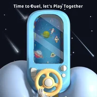Children steering wheel driving simulation toys electric tabletop game consoles dodging racing Adventure Game Machine for kid 2