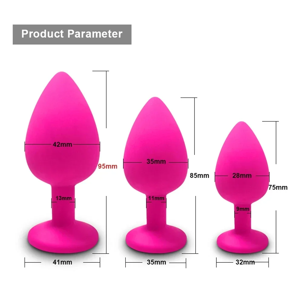Plug anale in silicone per uomo e donna allenatore anale_voghion.com