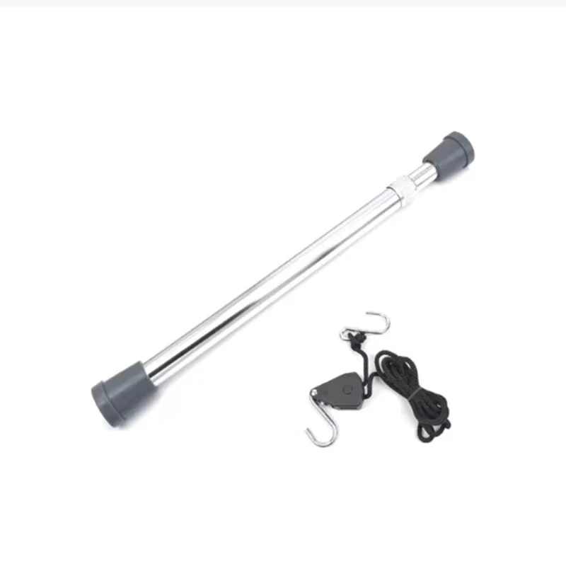 Car Dent Repair Tool Auxiliary Hood Door Aluminum Alloy Support Rod Pull Rope Retractable Top Rod