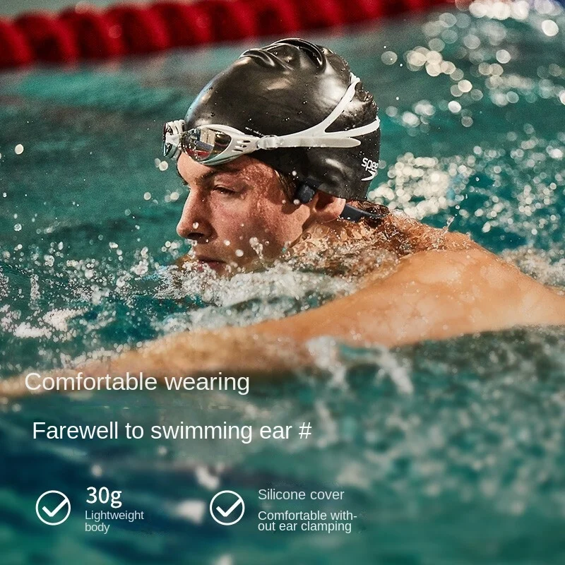 샥스 OpenSwim S700 골전도 스포츠 러닝용 무선 이어폰, 4GB MP3 음악 플레이어, IP68 방수