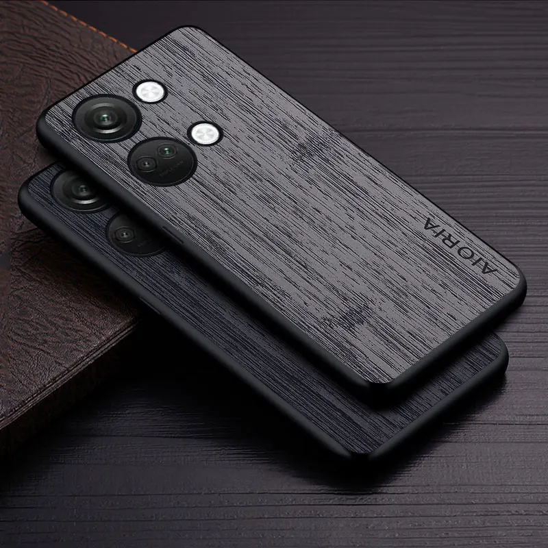 Custodia Per Oneplus Nord 3 5G Funda Bamboo Wood Pattern Cover In Pelle Luxury Coque Per Oneplus Nord 3 Case Capa