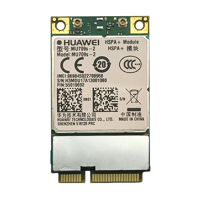 

Huawei MU709S-2 HSPA+ Mini PCIe Module With Hisilicon Chip 3G WCDMA UMTS wireless Module 900/2100MHz Brand new Original