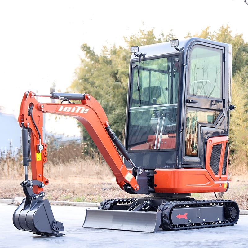 Agricultural 1.8 Ton Mini Excavator 360° Rotation Kubota Engine Mini Digger 1 ton 2 ton Customized EURO 5 Small Excavator price