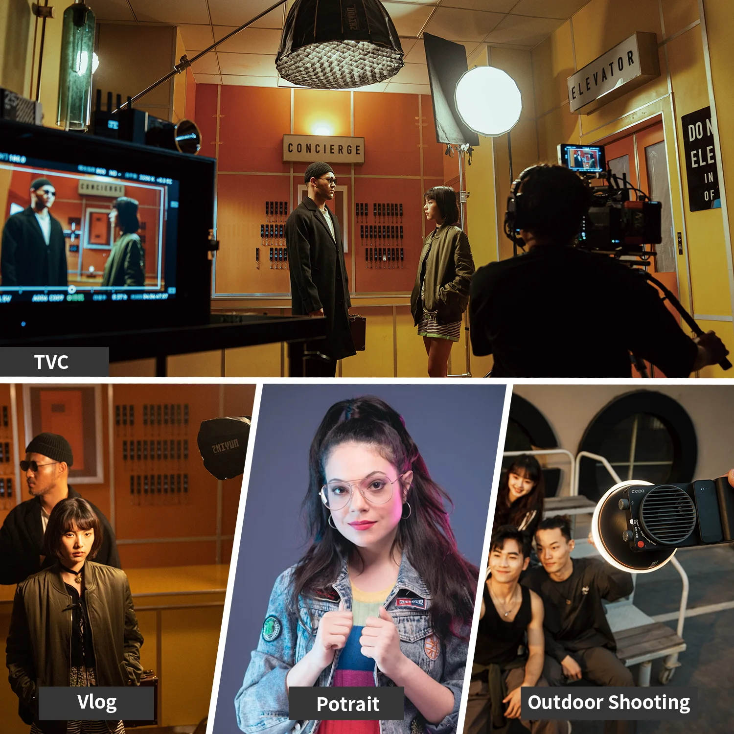 ZHIYUN CINEPEER CX100 100W Handheld LED Light 6