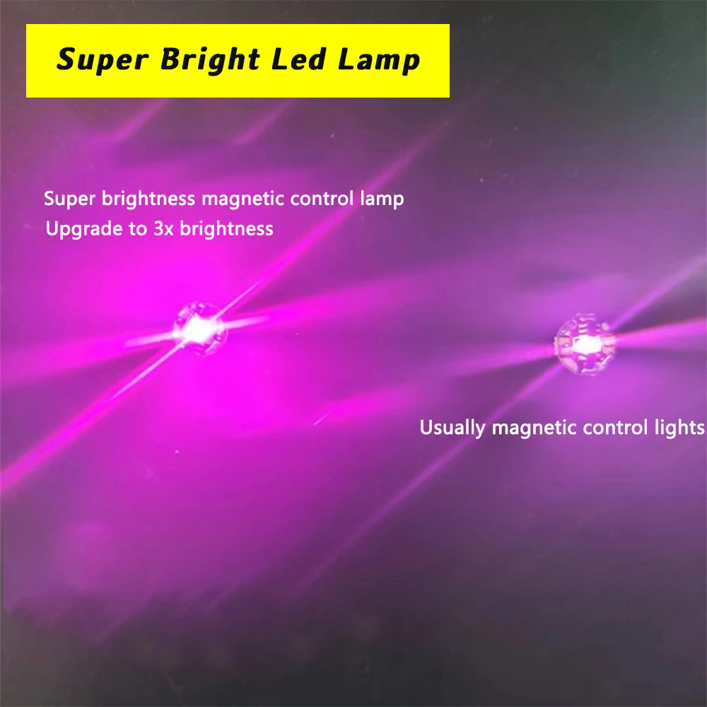1Pc Mini Magnetic Control Led Lamp Super Bright Ultra Bright for Diy Model Making Plus Light Without Battery 2