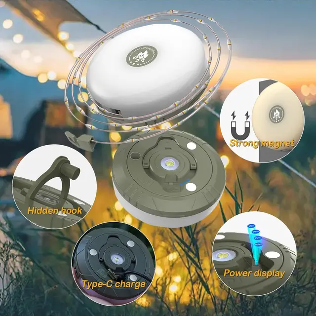 Rechargable LED Camping String Light 2