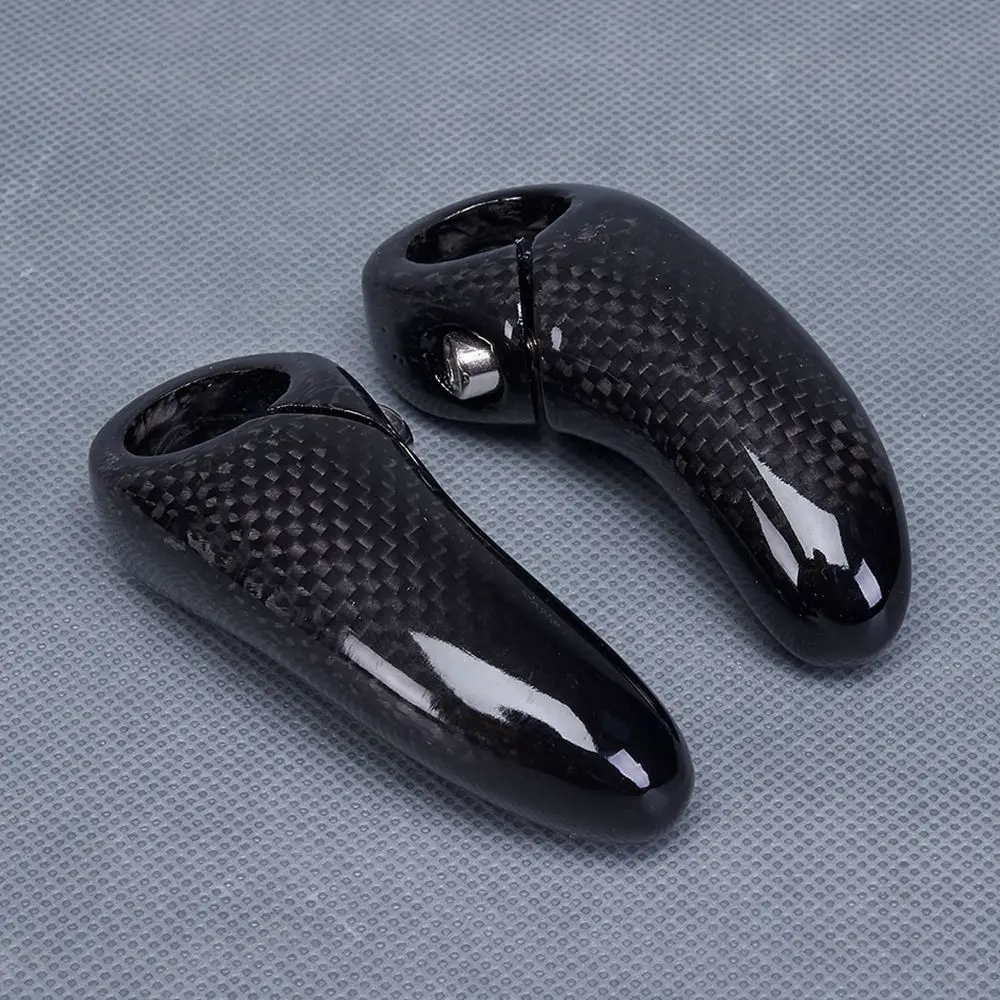 Full Carbon Fiber Bar End MTB Bicycle Handlebar Bar End 1 Pair Small Auxiliary Handlebar 22.2mm Mountain Bike Parts