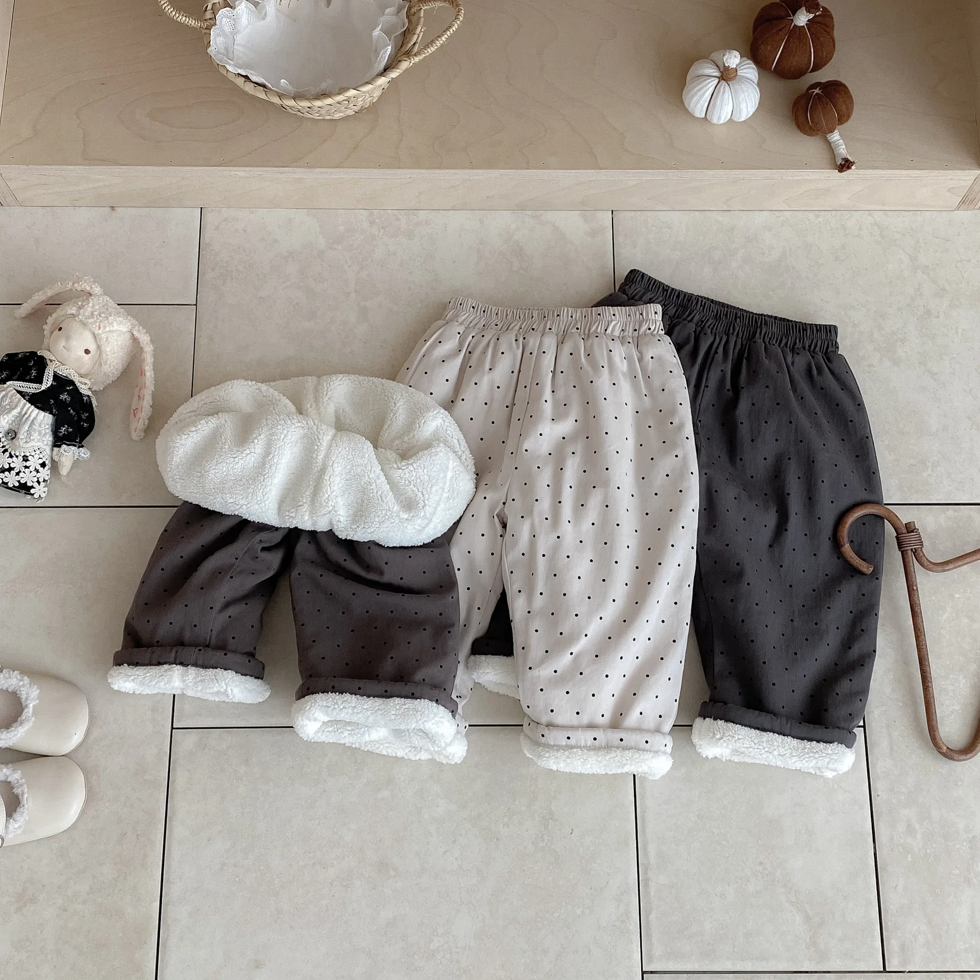 Boys Warm Winter Pants with Fur Lining