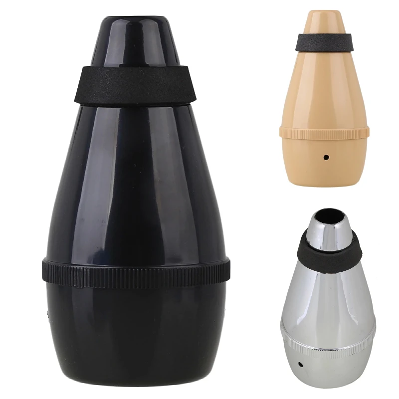 Low Resistance and Good intonation Trumpet Straight Mute Silencer Black