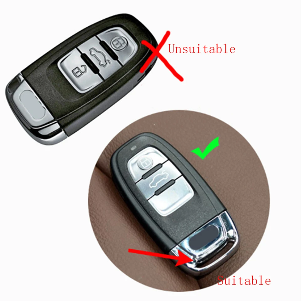 Custodia Per Chiave Auto Audi In TPU Con Portachiavi In Pelle – Protezione Antiurto Per Telecomando
