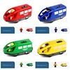 Wooden Train Railway Accessories Electric Train Toys Magnetic Rail Car Fit For All Brands Train Track Toys For Kids 5