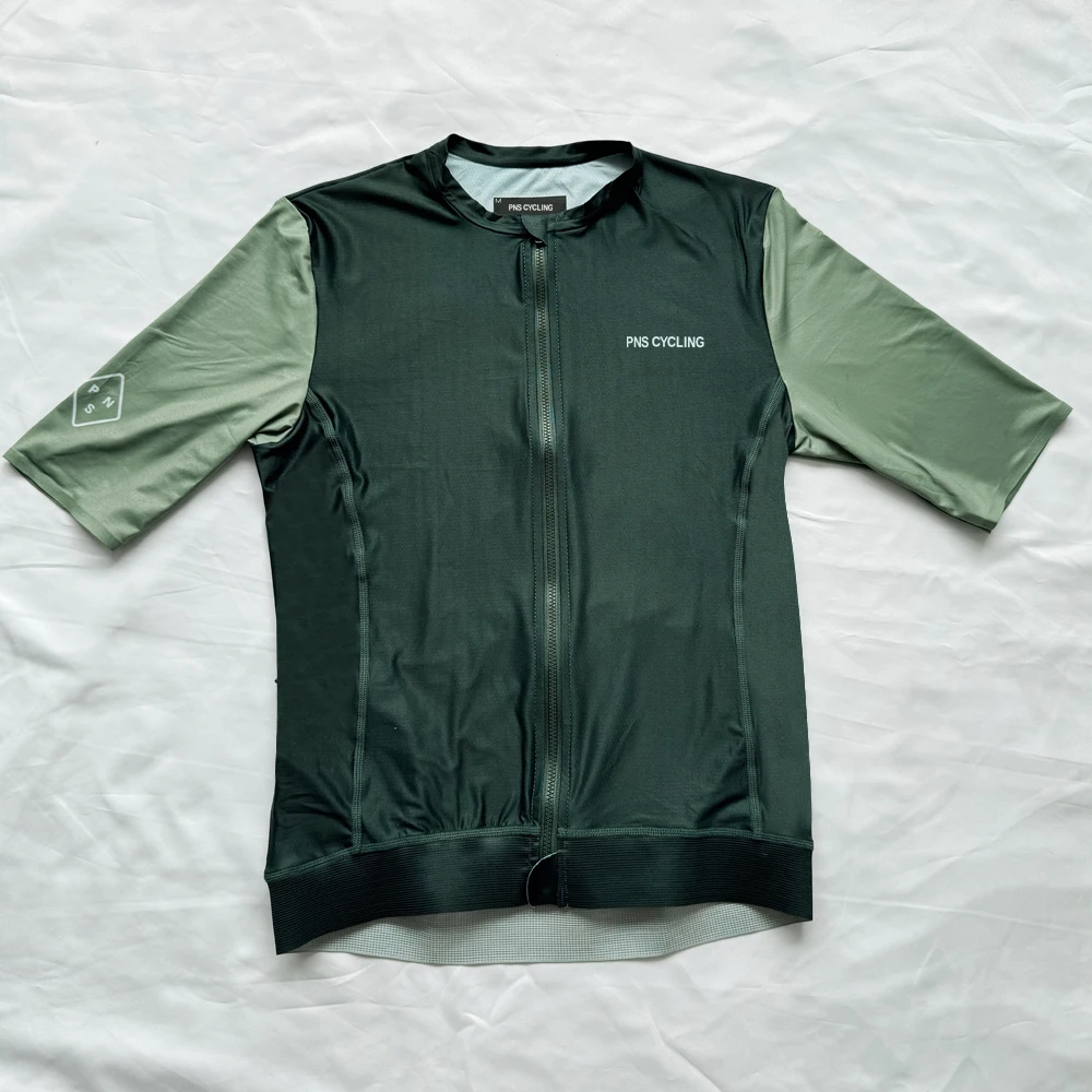 thumbnail image 1 of Maillot de ciclismo de equipo profesional para hombre, camisetas de manga corta para bicicleta de montaña, tejido transpirable de secado rápido, ropa para ciclismo de montaña y carretera, 1 of 5