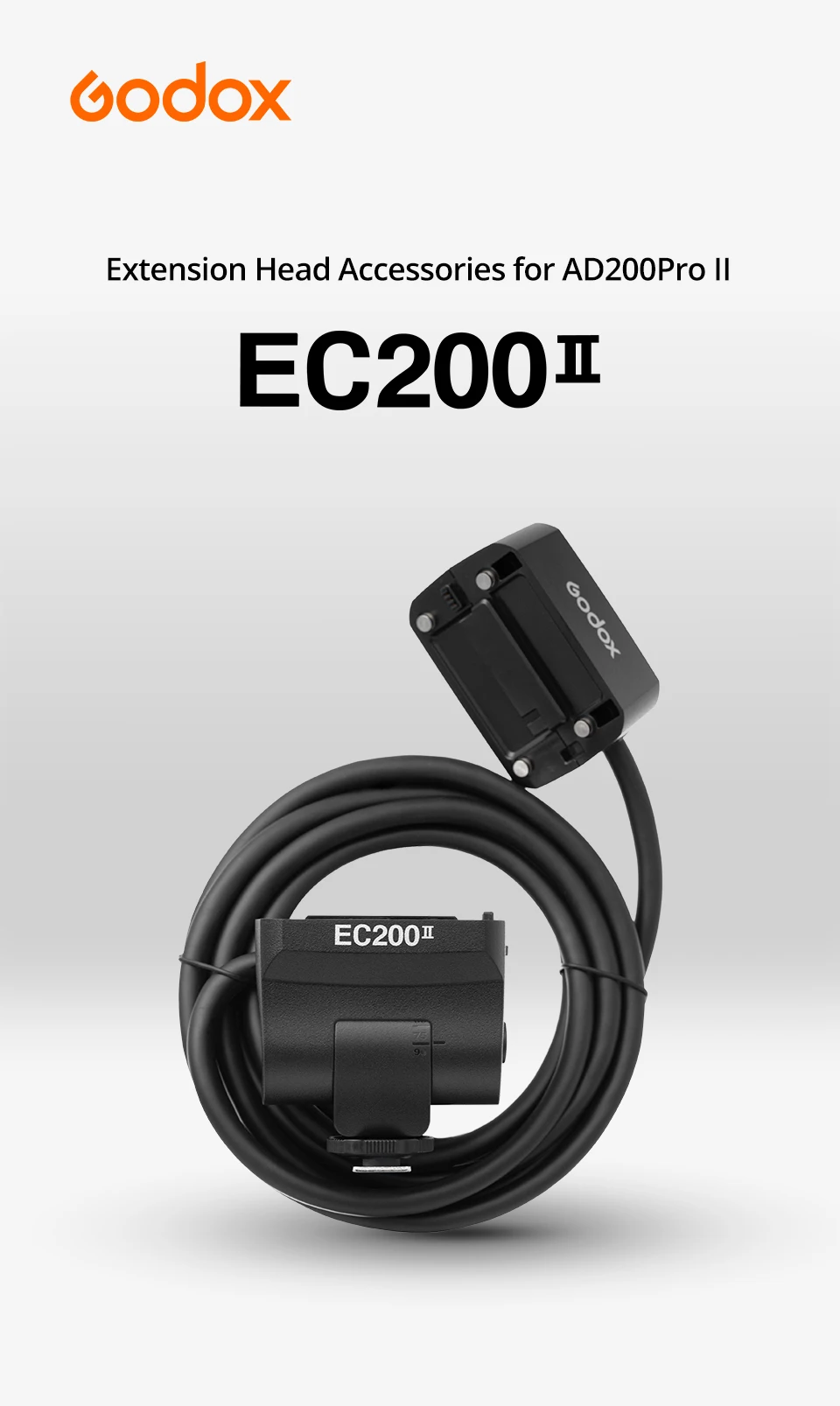 EC200II 1.85m Hot shoe Remote Separation Extension Head Flash Accessories for A