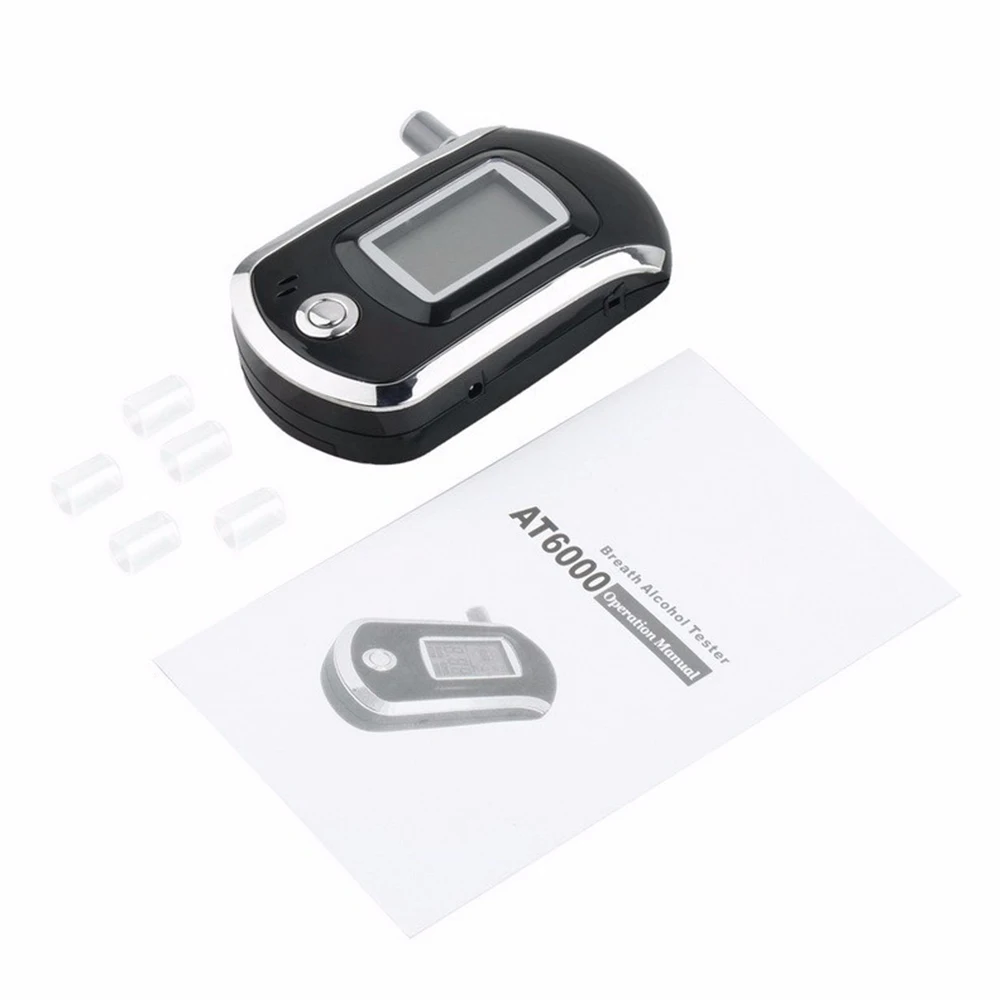Professional Digital Breath Alcohol Tester Breathalyzer AT6000 alcohol breath tester alcohol detector