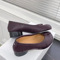 Printemps été microfibre cuir bout fendu femmes pompes mode plissé concepteur à talons bas Tabi semelles souples mocassins chaussures décontractées 6