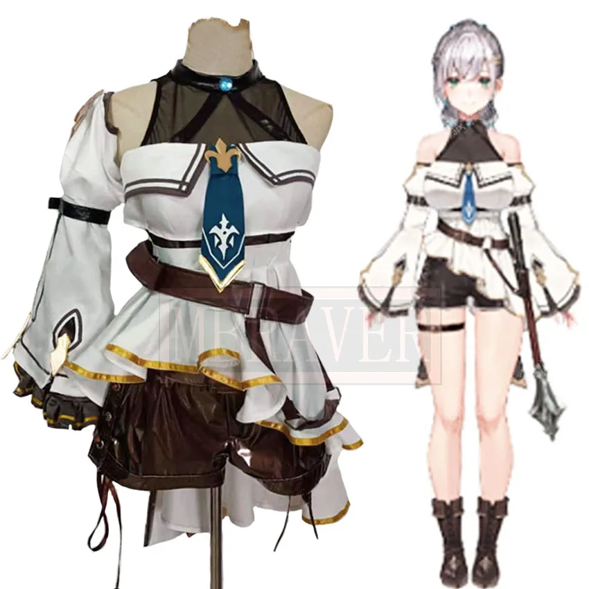 

VTuber Hololive Shirogane Noel Cosplay Halloween Costume Christmas Party Uniform Custom Made Any Size