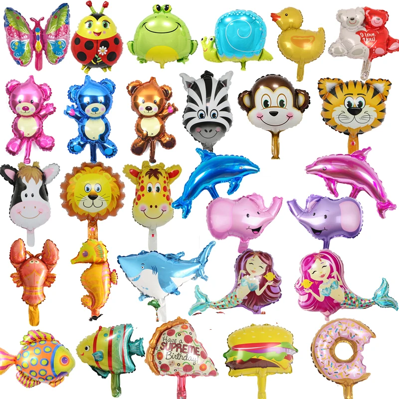 10 Pezzi Palloncini Animali, Palloncini Giungla, Palloncini Animali Safari Della Giungla, Palloncino Gigante Animale Elio per Bambini zoo decorazione feste di compleanno