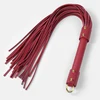 60CM PU Leather Horse Whip,Handmade Suede Flogger Bull Whip Cowhide Horse Riding Whip Handle with Iron Hoop 5