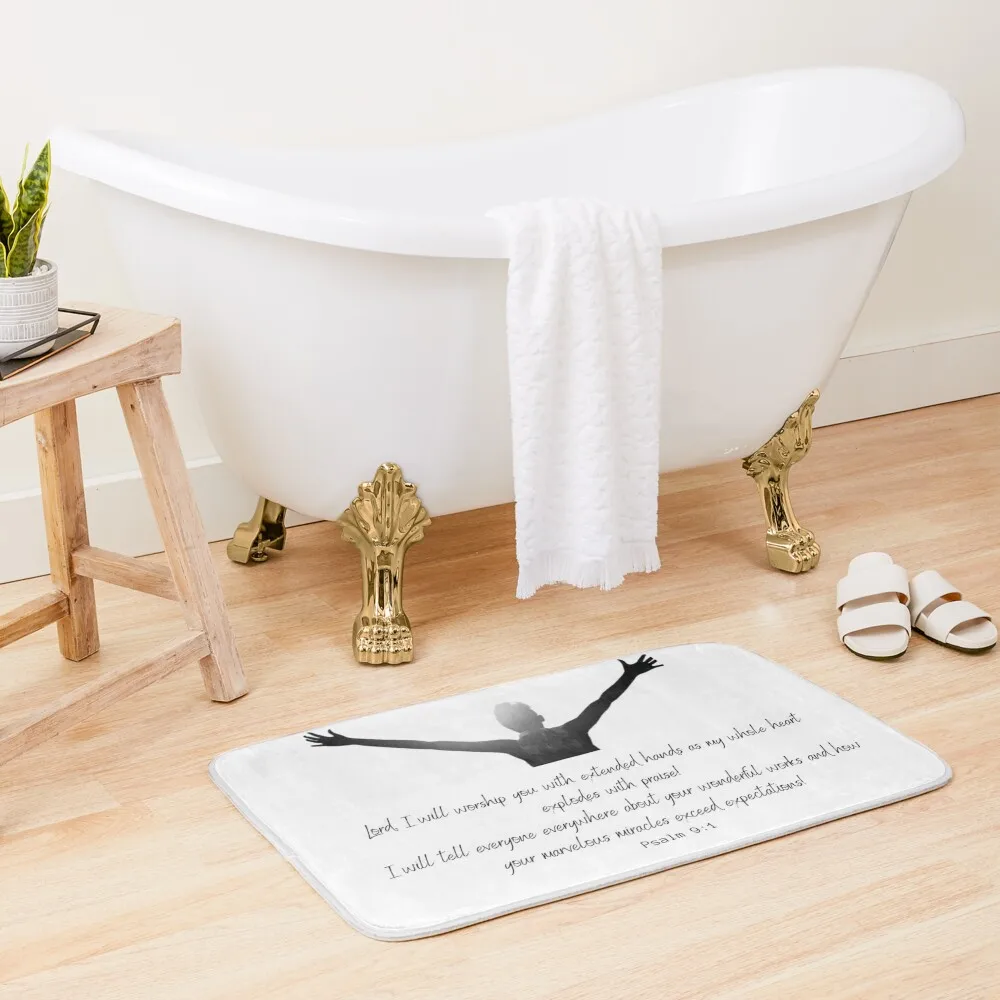 

Lord I Worship you Bath Mat House Interior Entrance Carpet Rug Anti-Slip Shower Entrance Doormat Carpet Living Room Mat