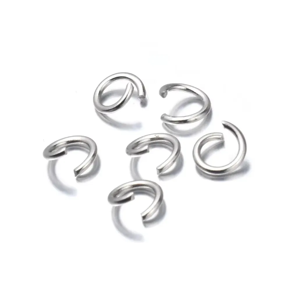 200 teile/los 3/4/5/6/7/8/10mm edelstahl DIY Schmuck Erkenntnisse Offene Einzelne Schleifen Jump Ringe & Split Ring für schmuck machen – Detail 4