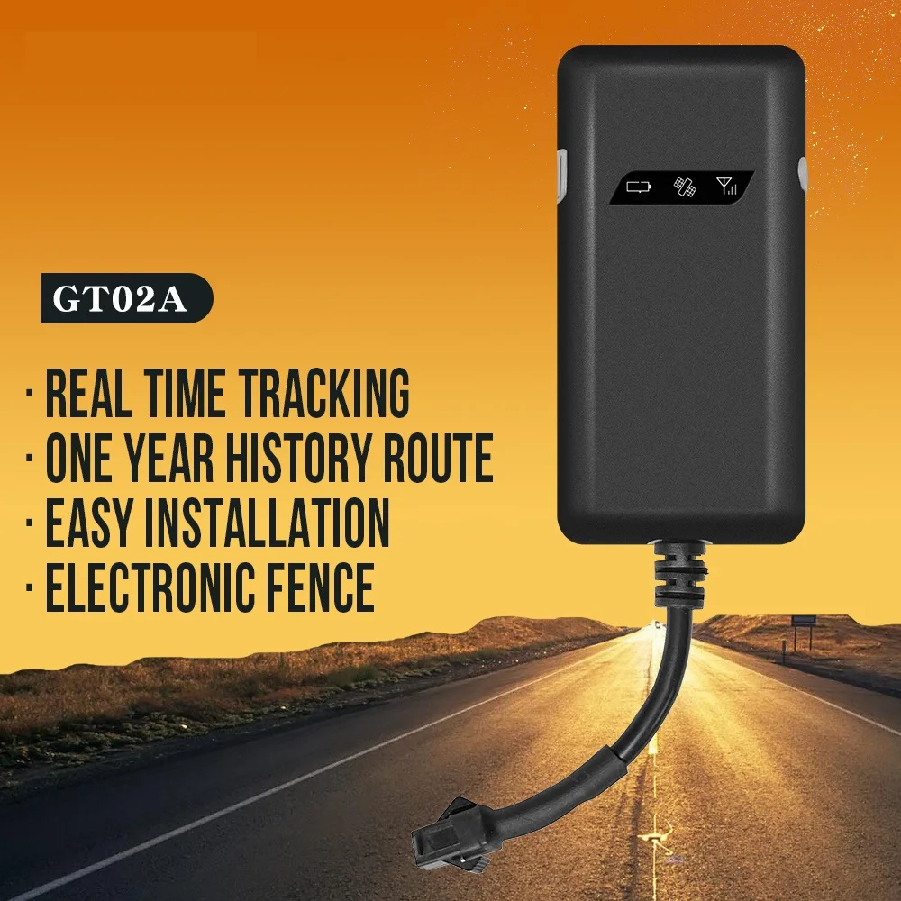 Gt02A Car Gps Tracker Moto/E-Bike Tracking Gps Tracker Car Gsm Localizzatore Di Localizzazione Del Veicolo In Tempo Reale Gprs Sms Mini Tracker