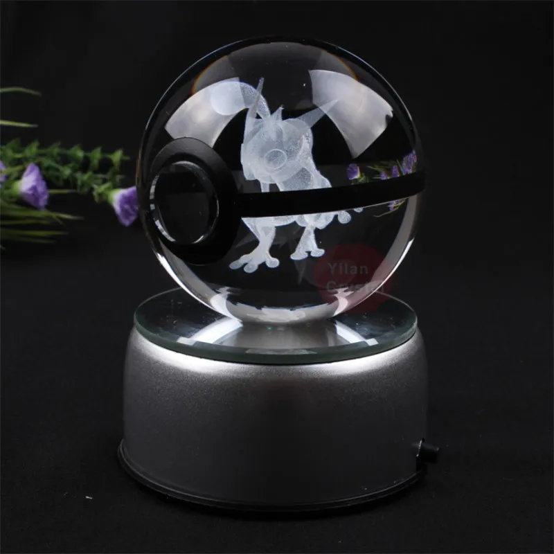 Bola de cristal de jogo popular, estatuetas de monstro 3d com base de luz  led, presentes de natal, decoração global para casa - AliExpress