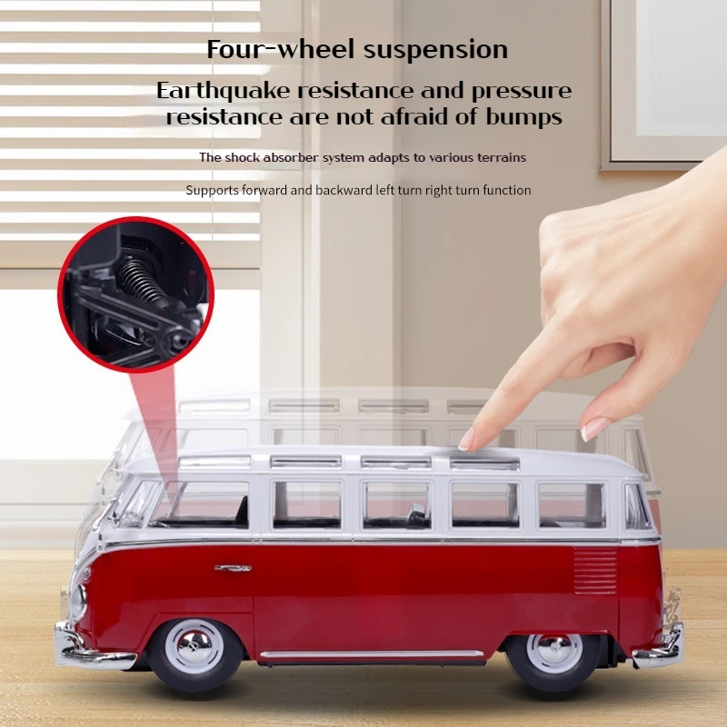Maisto 1:16 Volkswagen Bus Alloy Rc Car High Speed Drift Simulation Handle Wireless Remote Control 4wd Car Male Birthday Gift 4