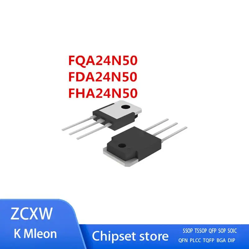 

10 шт./лот FQA24N50 FQA24N50F или FDA24N50 FDA24N50F или FHA24N50 24N50 TO-3P 24A 500V MOSFET