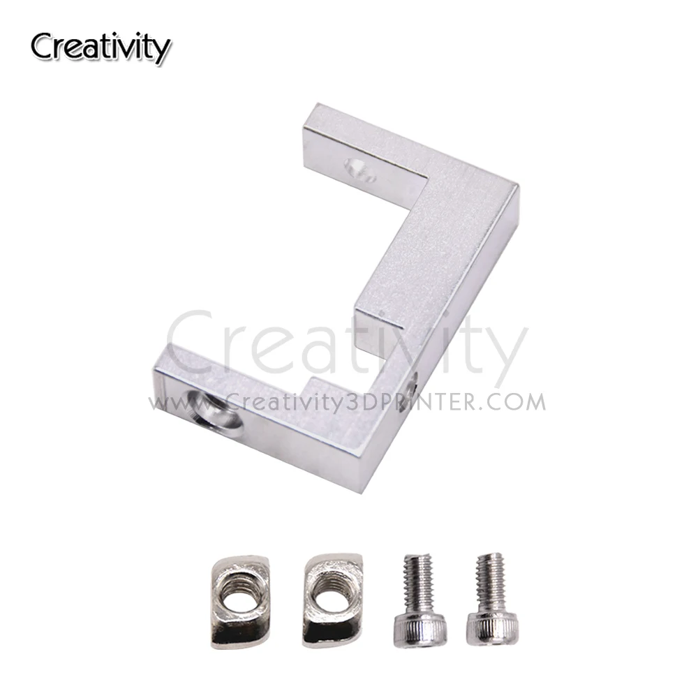 1pcs BLV Ender3 3D printer parts 2020 2040 profile fixed block , MGN12 linear guide fixed block , Silver High Quality