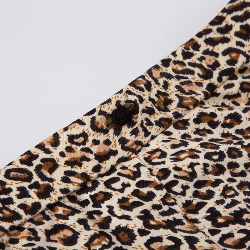 Contrast Lace Trim Leopard Print 2 Pieces Sets Womens Sleeveless Cropped Camisole And Skinny Shorts Rave Baddie Outfits