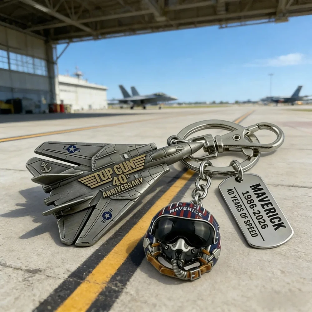 Auf Lager: Top Gun 40. Jubiläum Schlüsselanhänger Piloten-Ente Cosplay Sammlerfigur 2026 Film-Fan Exklusives Geschenk