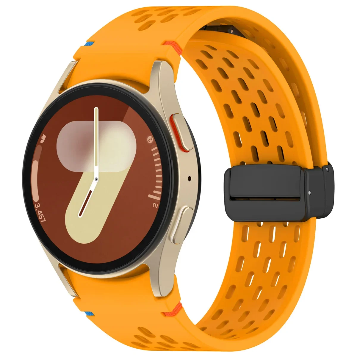 Magnetic Silicone Watch Band with Gapless Design