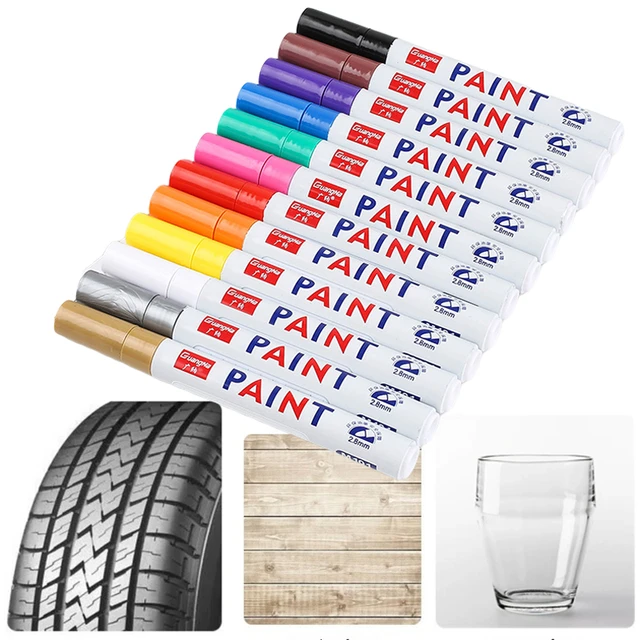 Permanent Art Marker Paint Pens Oil Based Paint Markers for Metal Wood,  Paint Pens for Fabric Paint Craft Supplies for Adults - AliExpress