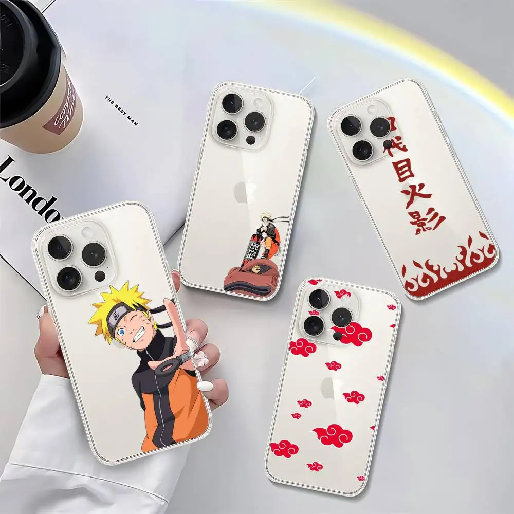 Akatsuki Logo Naruto Transparent Shockproof Phone Case