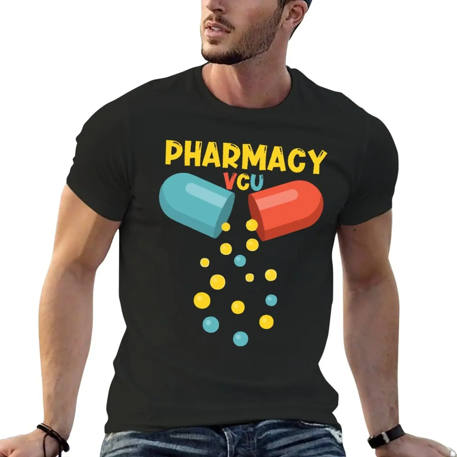 

VCU Pharmacy school T-Shirt graphics vintage clothes customs design your own cute tops men graphic t shirts