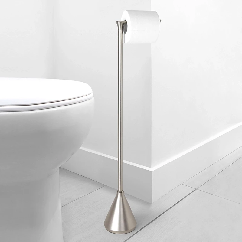 

Paper towel rack toilet roll paper rack floor stainless steel non-punched toilet paper hanger toilet room