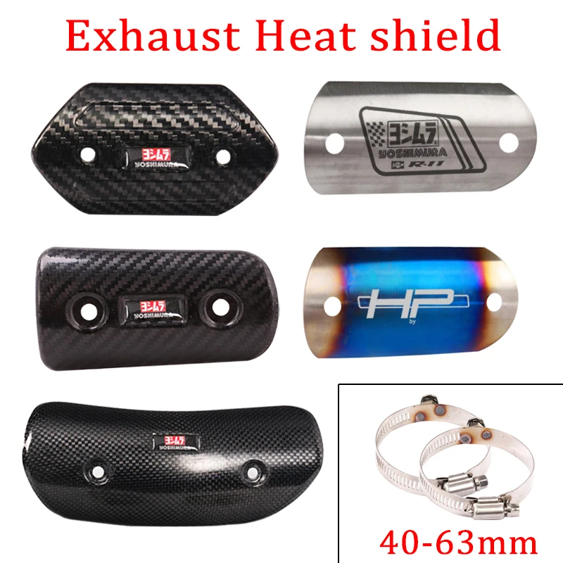 Yoshimura Motorcycle Akrapovic Exhaust Pipe Carbon Fiber Protector Heat  Shield Muffler Guard Anti-scalding Cover for CB650F Z900 - AliExpress