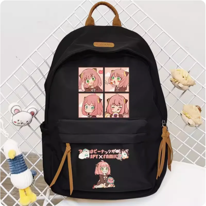 Anime Spy Family Anya Forger  Cartoon Bag Women Man Fashion Leisure Teenagers Student Backpack Handbag B764