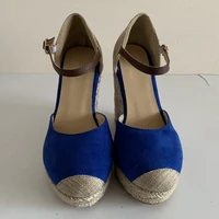 SIMLOVEYO Women espadrille Ladies Wedge sandals High heels Platform Bohemia weave strap sandalia red pumps size 34-43 A2096 - Image 6