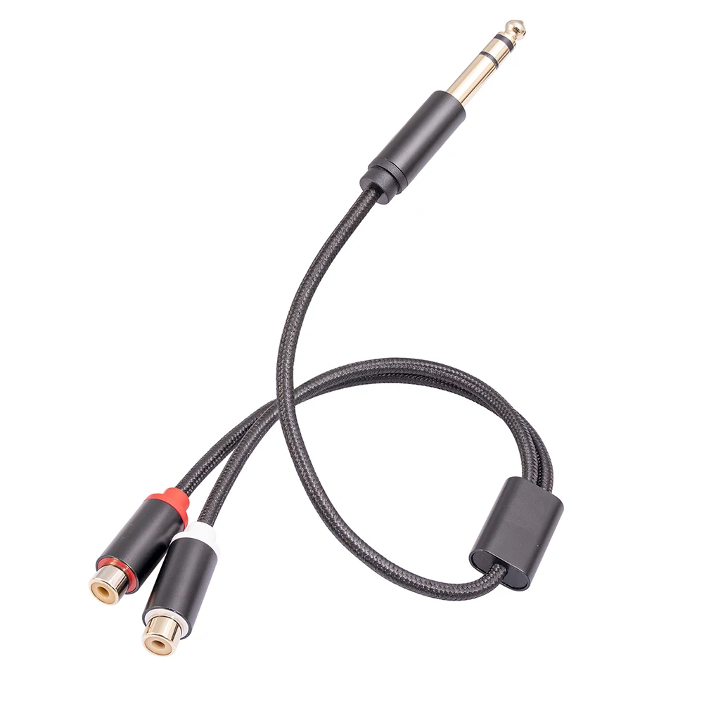 RCA  Aux  ̺, 6.35mm, ǵ , RCA Ͽ 1/4 ġ Ŀ ̺, ߿    ȣ 