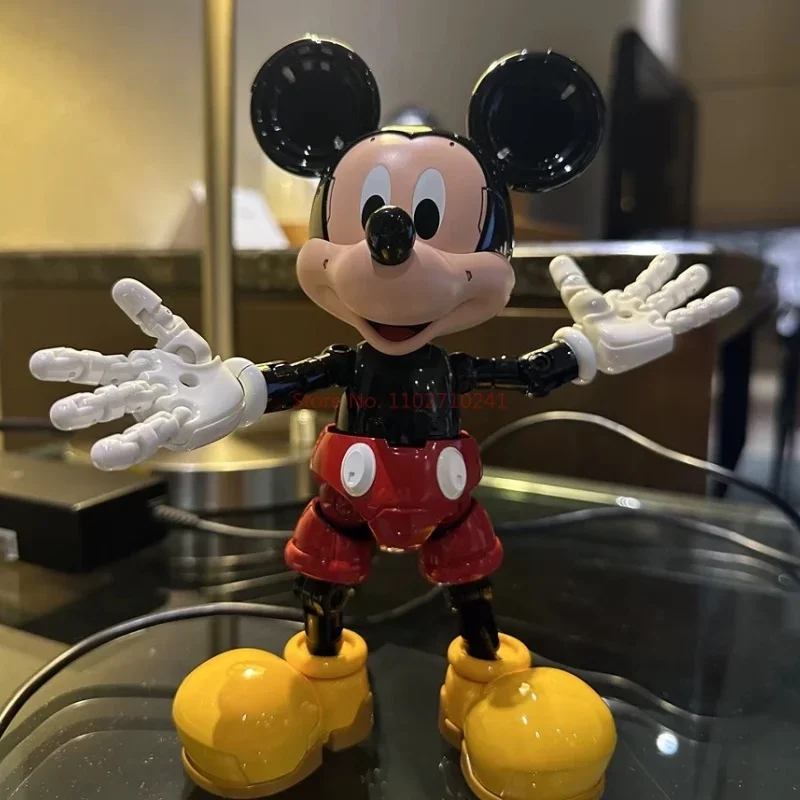 ディズニー-オリジナルのミッキーマウスアクションフィギュア,合金メカ