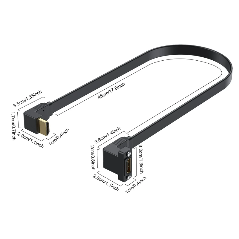 Рисунок 6 - 50 см 90 градусов плоский HDMI-совместимый 2
