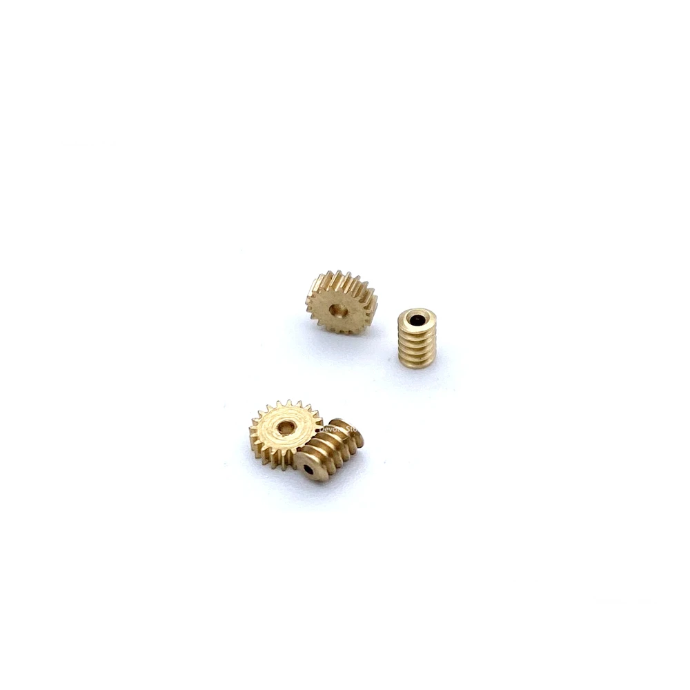 1:87 0.2M 20T 1mm Mini Turbine Worm Static Change Copper Gear Set