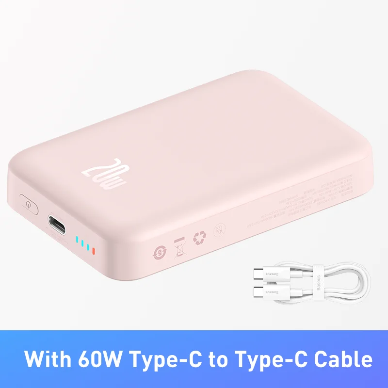 Mini Power Bank 10000mAh Batería externa Dispositivo de carga para  exteriores (Rosa) Ndcxsfigh Para estrenar