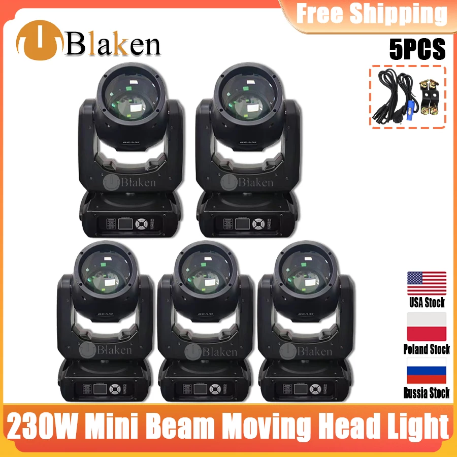 0 Tax 5Pcs Lyre Mini Beam 230W 7R Moving Head Light 230W Dj Moving Key Model Beam 7R Sharpy Beam 230 Stage Disco Light