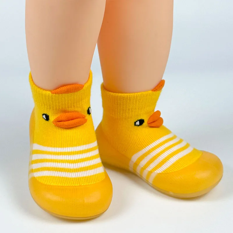 Baby Walking Socks Shoes Toddler Soft Rubber Sole Non-Skid Indoor Floor Slipper Infant Boys Girls First Walking Trainers Shoe 3