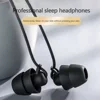 Silicone In-ear 3.5mm/Type-C Jack Wired Earphones Handsfree Sleep Headphones With Cable Earbuds In-line Control Headset With Mic 3