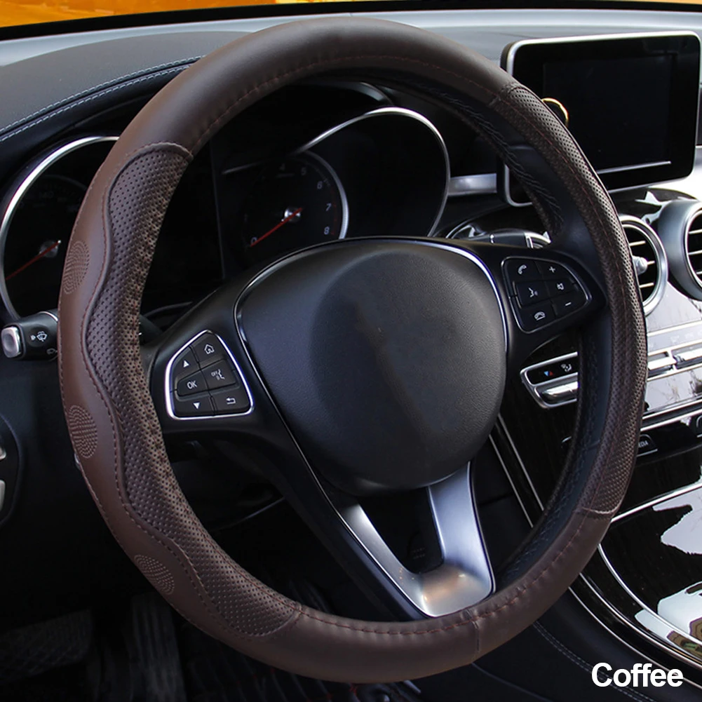 Colorful Non-Slip Car Steering Wheel Cover for Fashionable Auto Styling