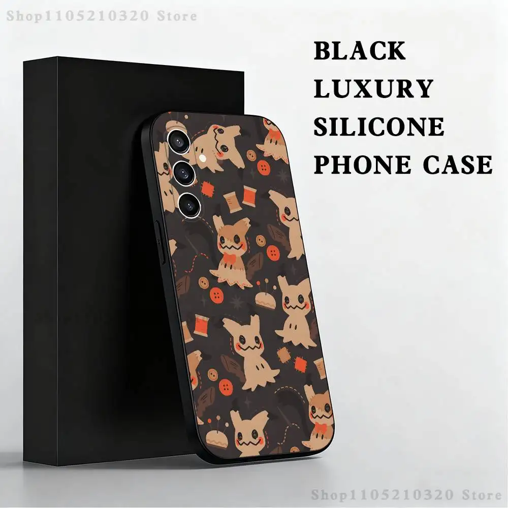 Adorable Cartoon Ghostly Disguise Black Soft Phone Case