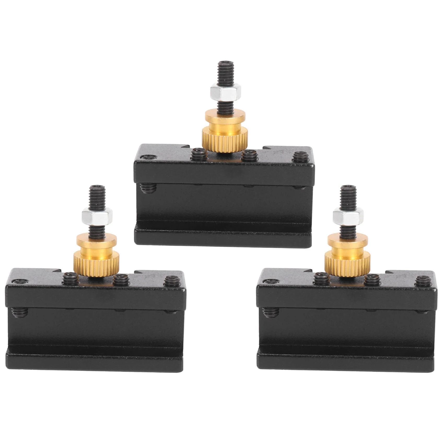 

F50 3Pcs Mini Lathe Quick Change Tools Post Holder Kit (1/4-1/2Inch), CNC Boring/Turning/Facing Holder Set